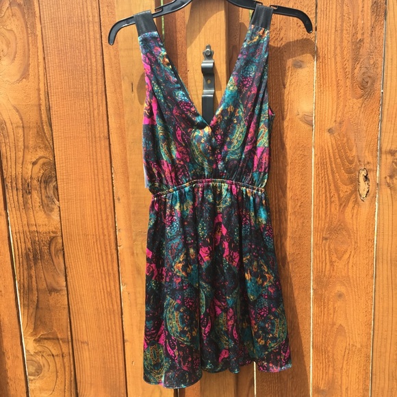 BCBGeneration Viridian Combo Wrap Dress - Picture 2 of 6